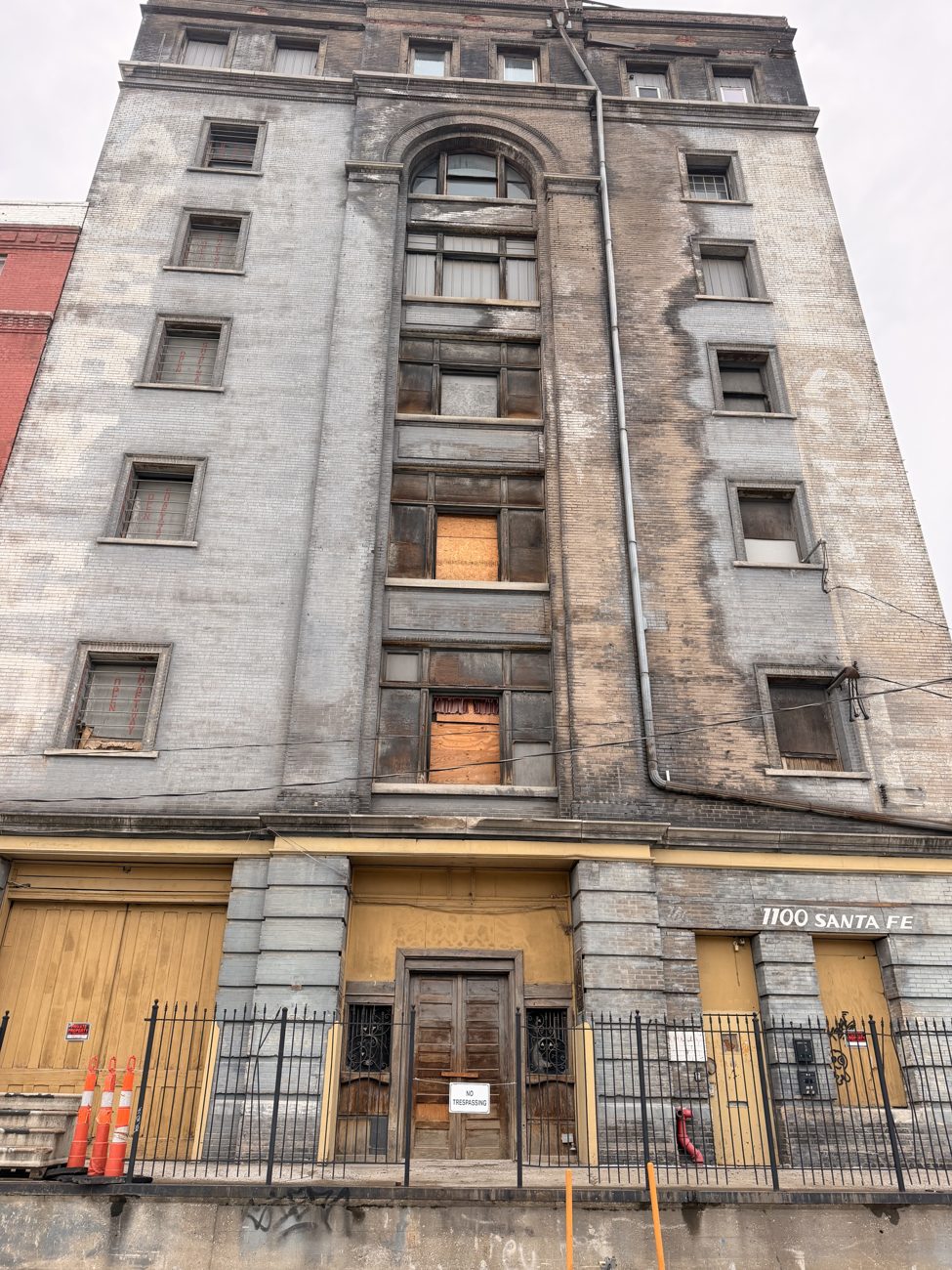 The Avery Building east-side brick facade in Kansas City West Bottoms